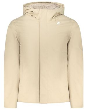 K-Way Beige Polyester Men Jacket - S - Natural