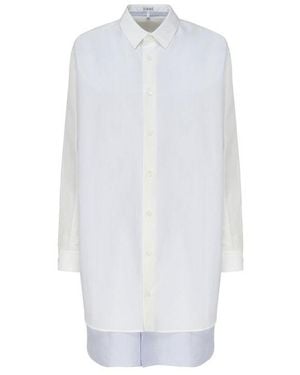 Loewe Double Layer Shirt Dress - White