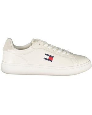 Tommy Hilfiger Lowtop Leather Trainers - White