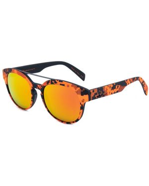 Italia Independent Orange Acetate Sunglasses - Multicolor