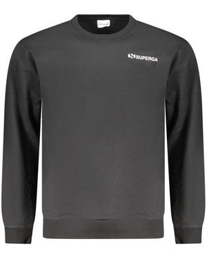 Superga Black Cotton Men's Sweatshirt - Grey