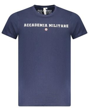 Accademia Militare Blu Cotton Men T - Blue