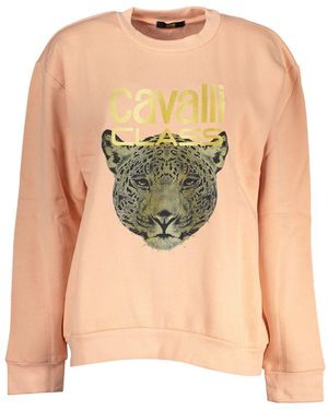 Roberto Cavalli Chic Fleece Crew Neck Sweatshirt - Green
