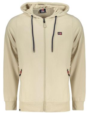 Norway 1963 Beige Cotton Men's Hooded Sweatshirt - Natural