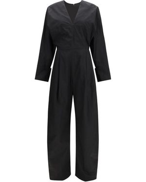 THE LATEST Black Cotton Jumpsuit