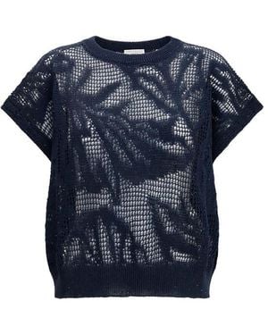 Brunello Cucinelli Blue Linen T