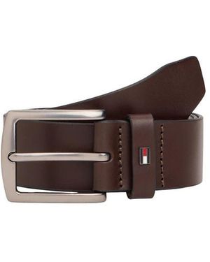 Tommy Hilfiger Brown Leather Regular Belt