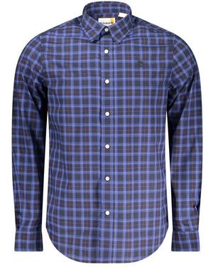 Timberland Blu Cotton Men Shirt - Blue