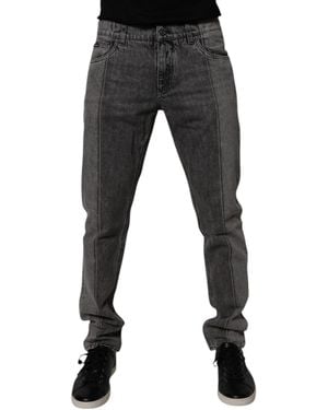Dolce & Gabbana Straight Leg Jeans - Black