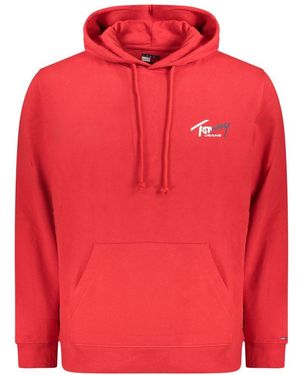 Tommy Hilfiger Red Cotton Men's Sweatshirt