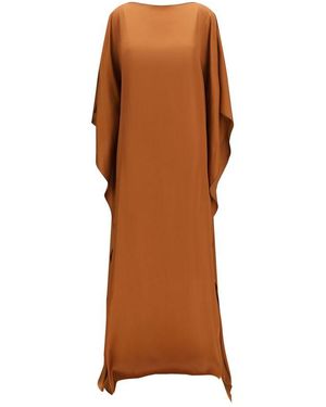 Sa Su Phi Brown Viscose Long Dress