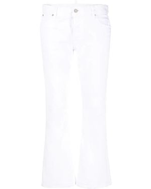 DSquared² Bootcut Cropped Pants - White
