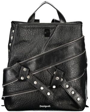 Desigual Black Polyurethane 's Backpack