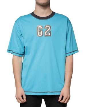 Dolce & Gabbana Number Patch Tshirt 62 Style - Blue