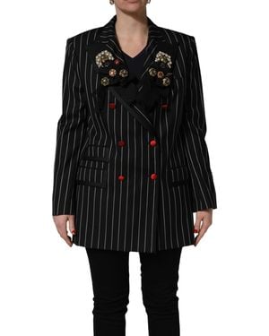 Dolce & Gabbana Black Stripe Double