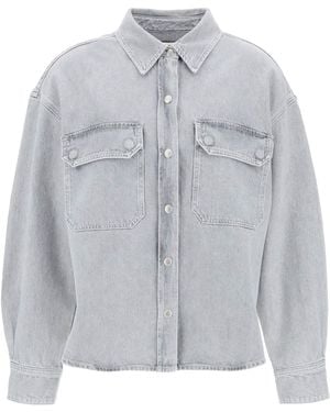 Agolde Gwen Denim Shirt For - Grey