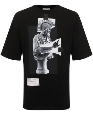 DIEGO VENTURINO Black Cotton T
