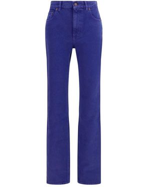 Chloé Blue Cotton Straight