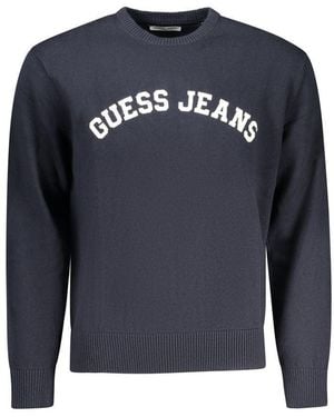 Guess Blue Cotton Men's Jumper