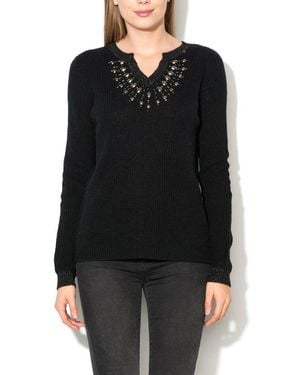 Gas Black Marabou Sweatshirt