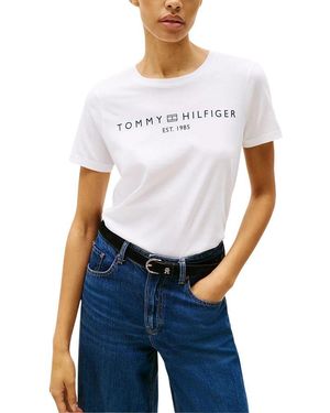 Tommy Hilfiger White Recycled Cotton T