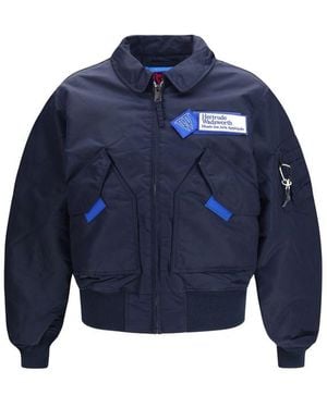 GR10K Blue Nylon Bomber