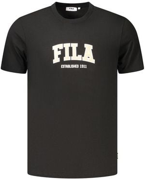 Fila Black Cotton Men's T