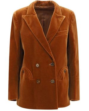 Blazé Milano Brown Cotton Blazer