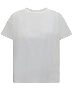 Loulou de Saison White Cotton T - Gray