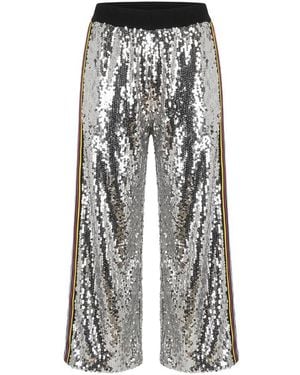 Trussardi Grey Polyester Trousers