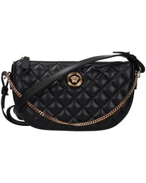 Versace Black Leather Handbag