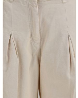 Pinko Cotton Shorts - Natural