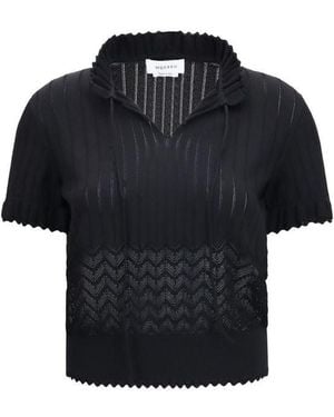 McQueen Black Viscose T