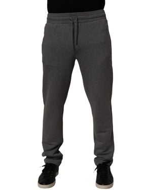 Dolce & Gabbana Drawstring Waist Joggers - Black