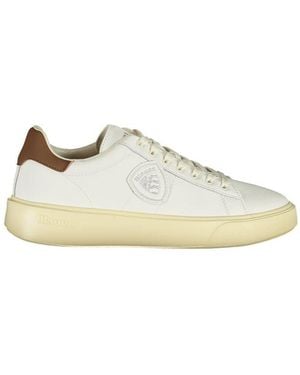 Blauer White Polyurethane Men Sneaker - Multicolor