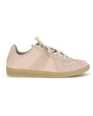 Maison Margiela Multicolour Calf Leather Bos Taurus Low Top Trainers - Natural