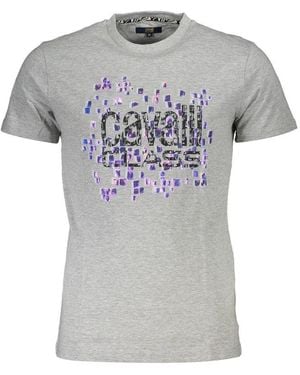 Roberto Cavalli Cotton T-Shirt - Grey