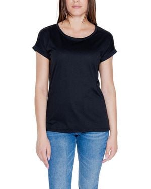 VILA CLOTHES Black Cotton T