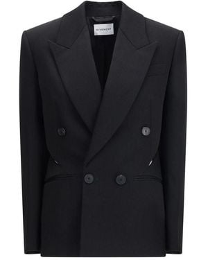 Givenchy Black Wool Jacket - Blue