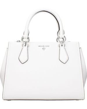 Michael Kors Handbags Marilyn Leather/Optical - White