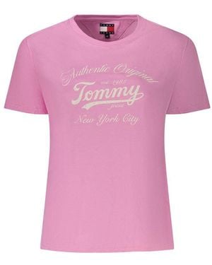 Tommy Hilfiger Pink Cotton T