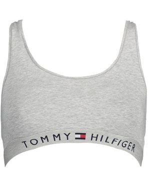 Tommy Hilfiger Grigio Cotton 's Sports Bra - Grey