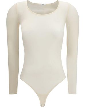 Wolford Beige Polyamide Bodysuit - White