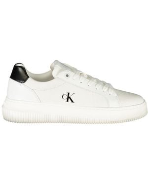 Calvin Klein Bianco Polyurethane Trainer - White