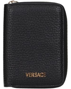 Versace Black Leather Wallet