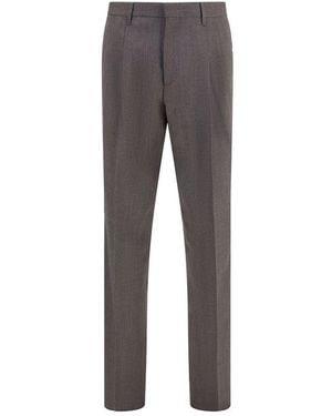 Lardini Grey Viscose Dress Trousers