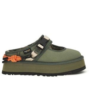 UGG Bicolour Polyester Mules - Green
