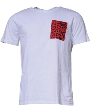 Dolce & Gabbana Leopard Pocket Tshirt - White