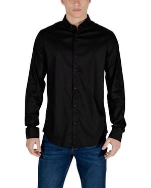 ARMANI EXCHANGE Black Lyocell Shirt