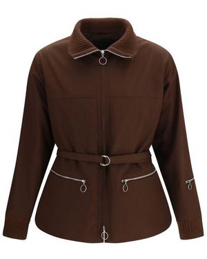 Prada Brown Polyester Shell Jacket